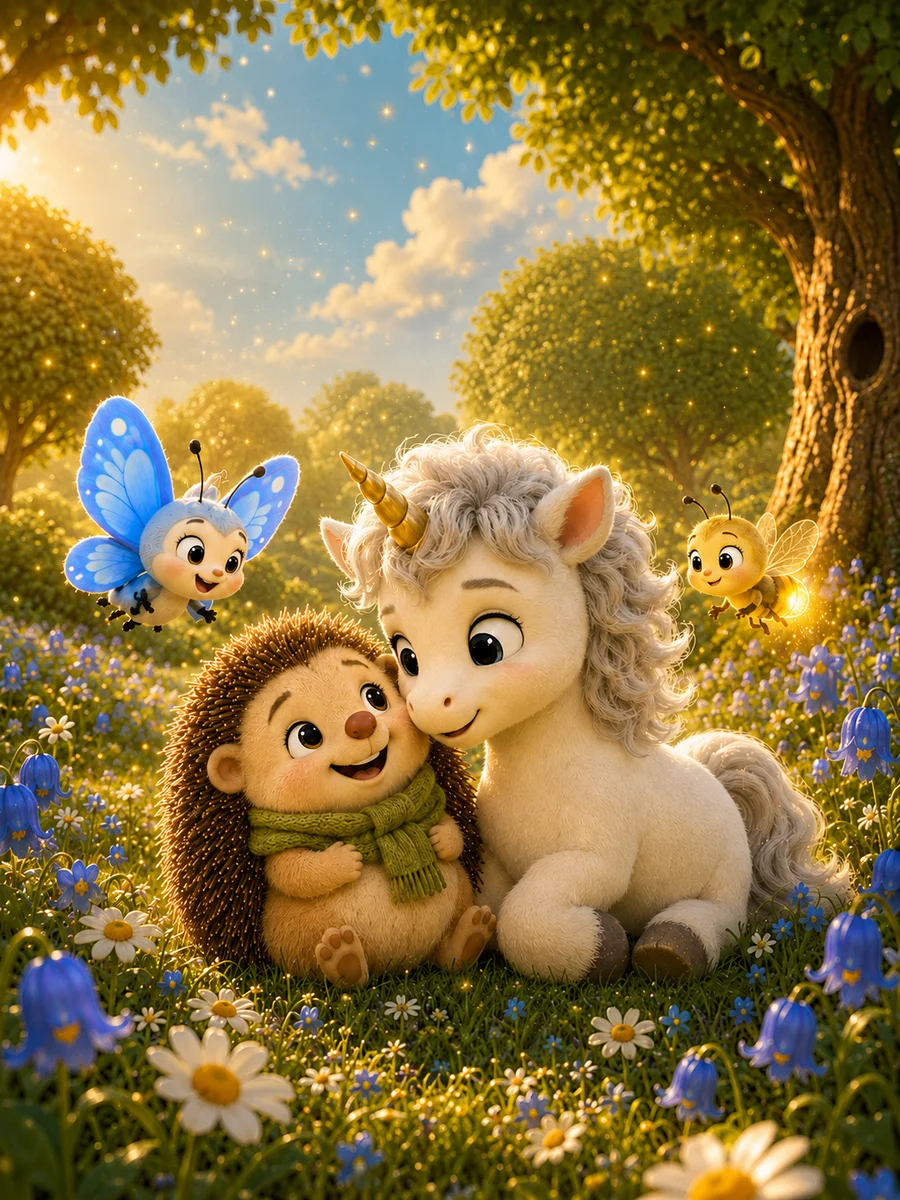 Copertina della fiaba L'unicorno e le parole di miele